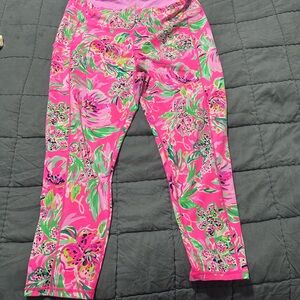 Lilly Pulitzer Pink Floral Leggings